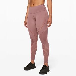 Lululemon x Barry’s Reveal Tight Precision - Red Dust Cut Out Leggings